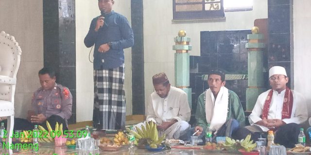 Kades Nameng Hadiri Pengajian di Mesjid Kp.Angsana Desa Nameng Kecamatan Rangkasbitung